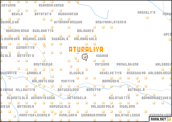 map of Aturaliya