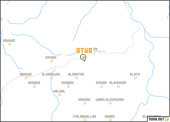 map of Aţwāʼ