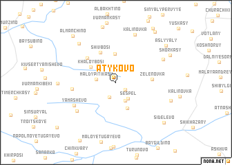 map of Atykovo