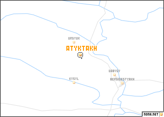 map of Atyktakh