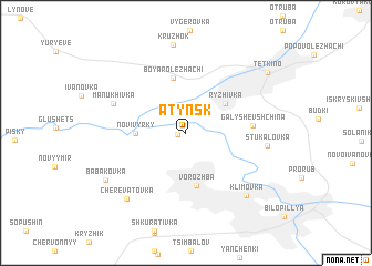 map of Atynsk