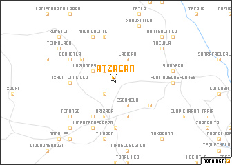 map of Atzacán