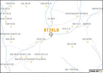map of Atzala