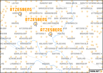 map of Atzesberg