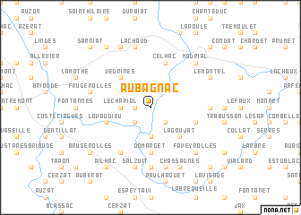 map of Aubagnac