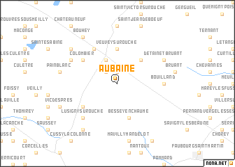 map of Aubaine