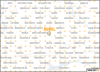 map of Aubel