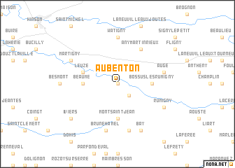 map of Aubenton