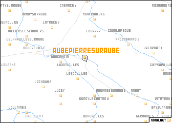 map of Aubepierre-sur-Aube