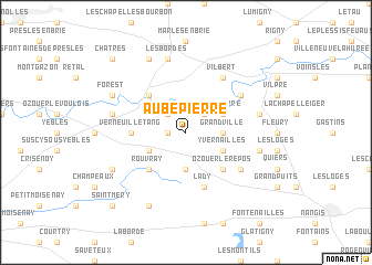 map of Aubepierre