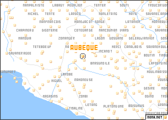 map of Aubeque