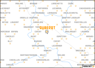 map of Auberat