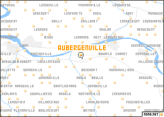 map of Aubergenville