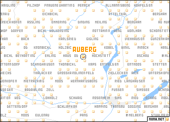 map of Auberg