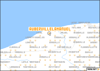 map of Auberville-la-Manuel