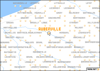 map of Auberville