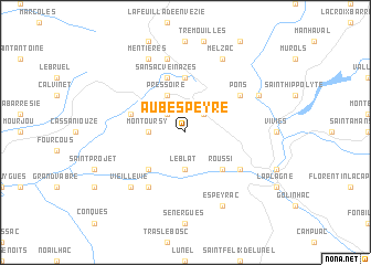 map of Aubespeyre