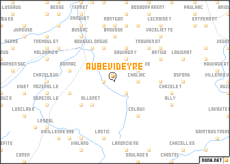 map of Aubevideyre