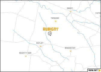 map of Aubigny