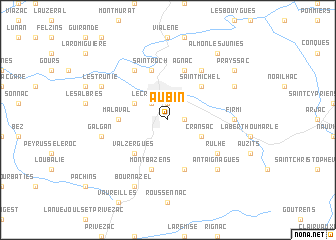 map of Aubin