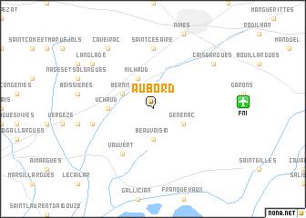 map of Aubord