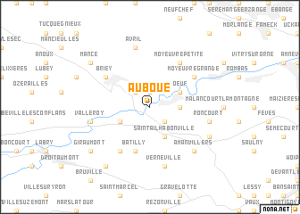 map of Auboué