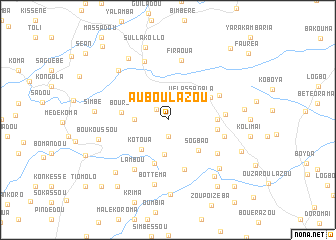 map of Auboulazou