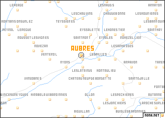 map of Aubres