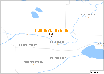 map of Aubrey Crossing