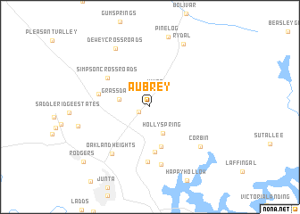 map of Aubrey