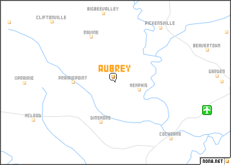 map of Aubrey