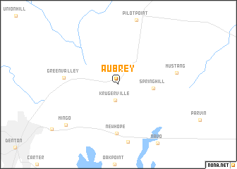 map of Aubrey