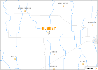 map of Aubrey