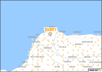 map of Aubry