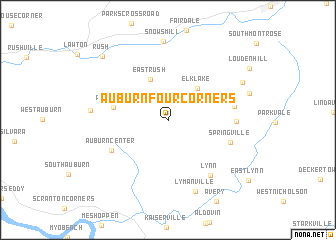 map of Auburn Four Corners