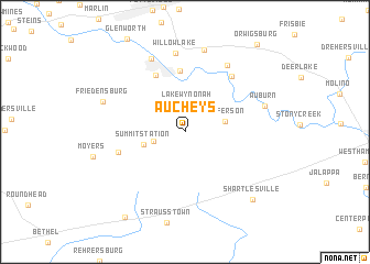 map of Aucheys