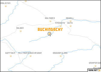map of Auchindachy