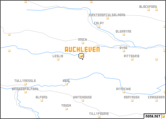 map of Auchleven