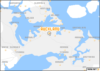 map of Auckland