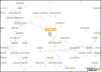 map of Auçon