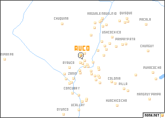 map of Auco