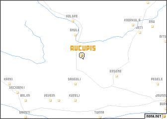 map of Aucupis