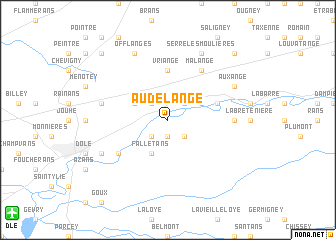 map of Audelange