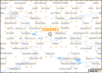 map of Audemez