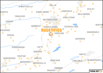 map of Audenried