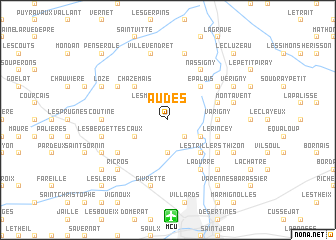 map of Audes