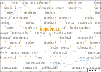 map of Audeville