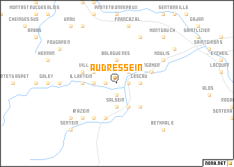 map of Audressein