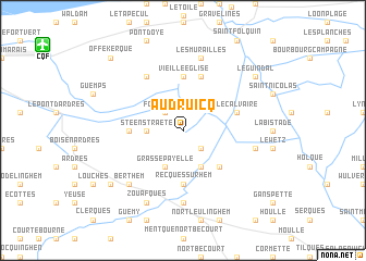 map of Audruicq