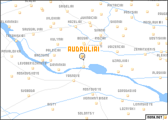 map of Audruliai